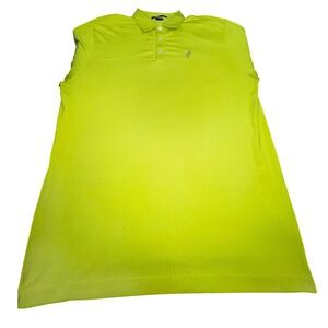 Nike Tiger Woods Neon Lime Dri-FIT Golf Polo Shirt XL 2011 Horse Race